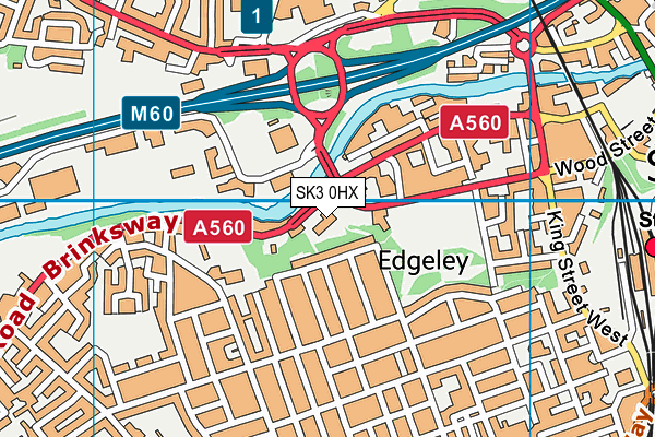 SK3 0HX map - OS VectorMap District (Ordnance Survey) SK3 0HX map - OS VectorMap District (Ordnance Survey)