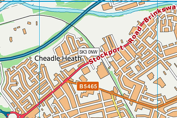 SK3 0NW map - OS VectorMap District (Ordnance Survey)