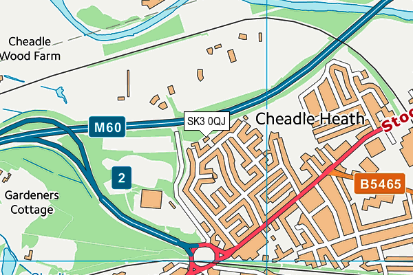 SK3 0QJ map - OS VectorMap District (Ordnance Survey) SK3 0QJ map - OS VectorMap District (Ordnance Survey)