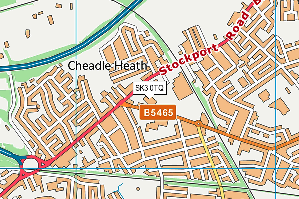 SK3 0TQ map - OS VectorMap District (Ordnance Survey)