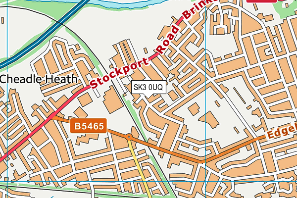 SK3 0UQ map - OS VectorMap District (Ordnance Survey)