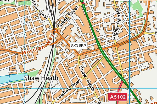 SK3 8BP map - OS VectorMap District (Ordnance Survey) SK3 8BP map - OS VectorMap District (Ordnance Survey)