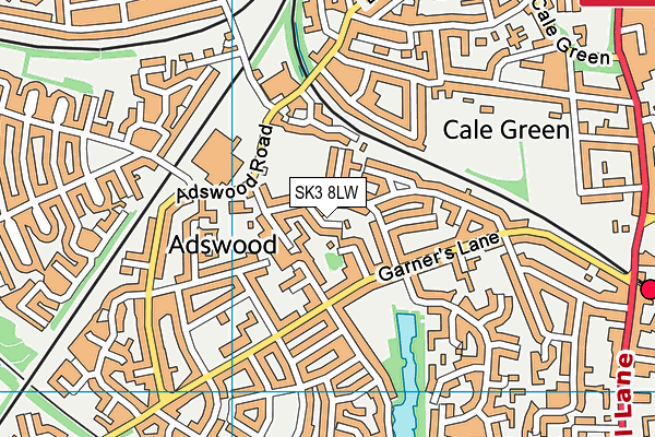 SK3 8LW map - OS VectorMap District (Ordnance Survey) SK3 8LW map - OS VectorMap District (Ordnance Survey)