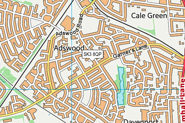 SK3 8QP map - OS VectorMap District (Ordnance Survey) SK3 8QP map - OS VectorMap District (Ordnance Survey)