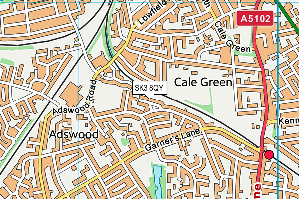 SK3 8QY map - OS VectorMap District (Ordnance Survey) SK3 8QY map - OS VectorMap District (Ordnance Survey)