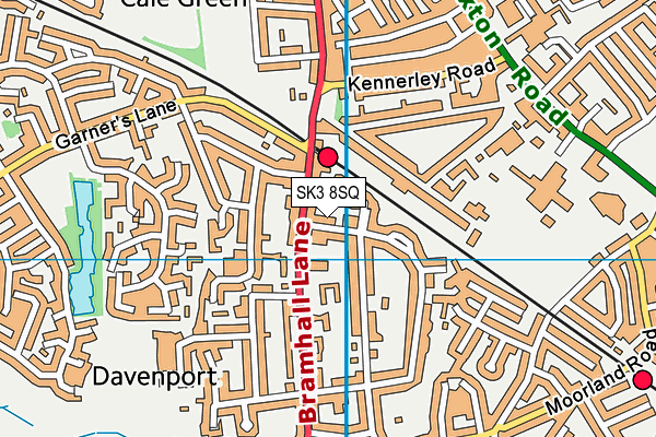 SK3 8SQ map - OS VectorMap District (Ordnance Survey)