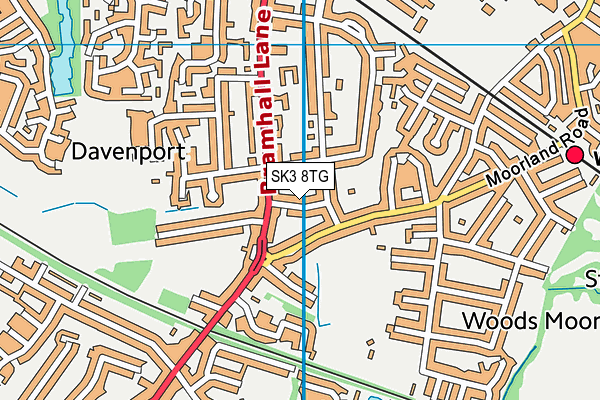 SK3 8TG map - OS VectorMap District (Ordnance Survey) SK3 8TG map - OS VectorMap District (Ordnance Survey)