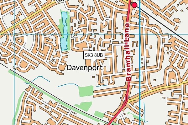 SK3 8UB map - OS VectorMap District (Ordnance Survey) SK3 8UB map - OS VectorMap District (Ordnance Survey)