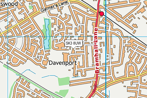 SK3 8UW map - OS VectorMap District (Ordnance Survey) SK3 8UW map - OS VectorMap District (Ordnance Survey)