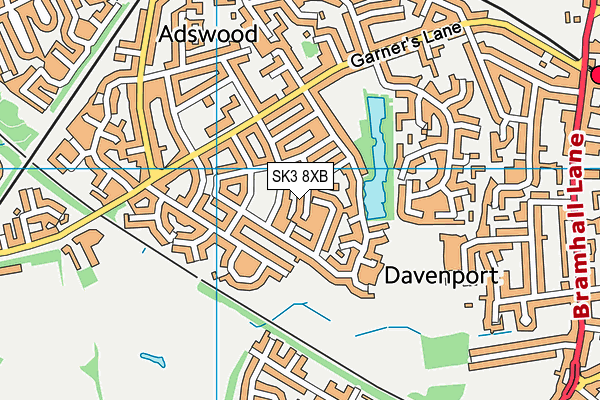 SK3 8XB map - OS VectorMap District (Ordnance Survey) SK3 8XB map - OS VectorMap District (Ordnance Survey)