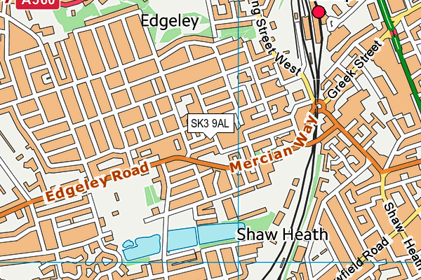 SK3 9AL map - OS VectorMap District (Ordnance Survey)