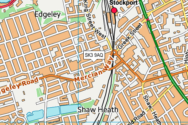 SK3 9AQ map - OS VectorMap District (Ordnance Survey) SK3 9AQ map - OS VectorMap District (Ordnance Survey)