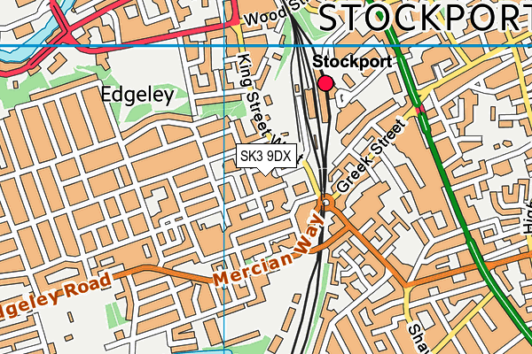 SK3 9DX map - OS VectorMap District (Ordnance Survey) SK3 9DX map - OS VectorMap District (Ordnance Survey)