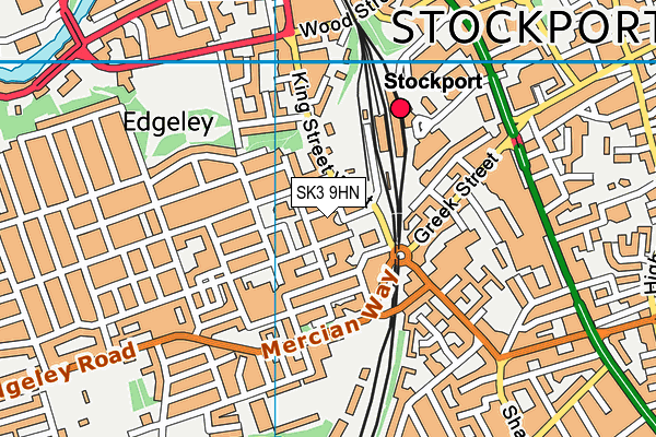 SK3 9HN map - OS VectorMap District (Ordnance Survey)