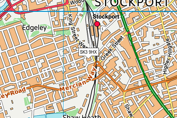 SK3 9HX map - OS VectorMap District (Ordnance Survey) SK3 9HX map - OS VectorMap District (Ordnance Survey)