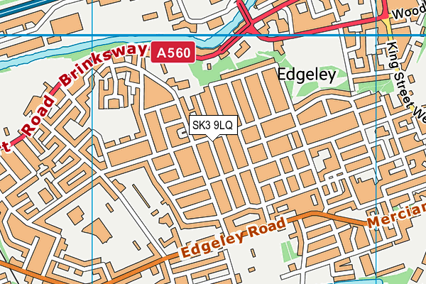 SK3 9LQ map - OS VectorMap District (Ordnance Survey)