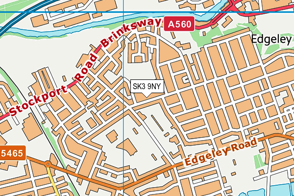 SK3 9NY map - OS VectorMap District (Ordnance Survey)