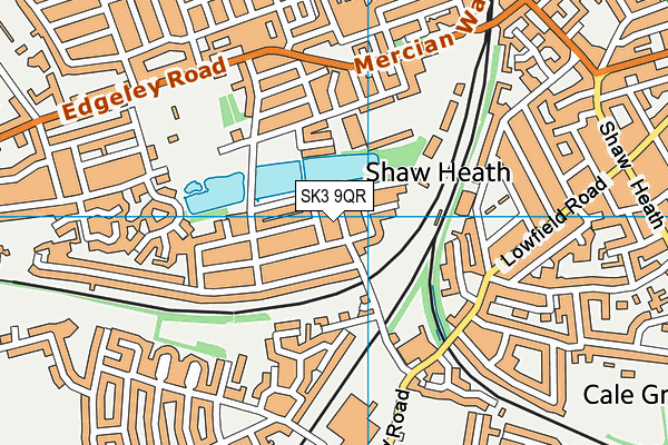 SK3 9QR map - OS VectorMap District (Ordnance Survey)