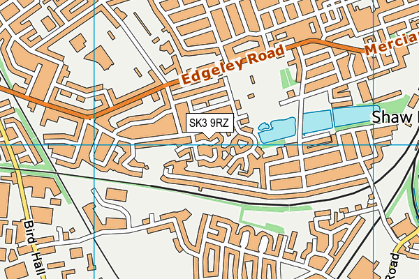 SK3 9RZ map - OS VectorMap District (Ordnance Survey) SK3 9RZ map - OS VectorMap District (Ordnance Survey)