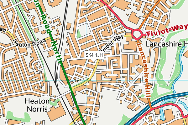 SK4 1JH map - OS VectorMap District (Ordnance Survey)