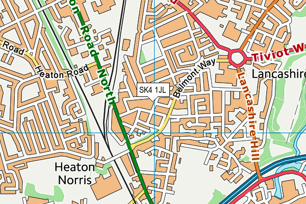 SK4 1JL map - OS VectorMap District (Ordnance Survey)
