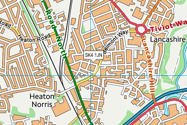 SK4 1JN map - OS VectorMap District (Ordnance Survey) SK4 1JN map - OS VectorMap District (Ordnance Survey)