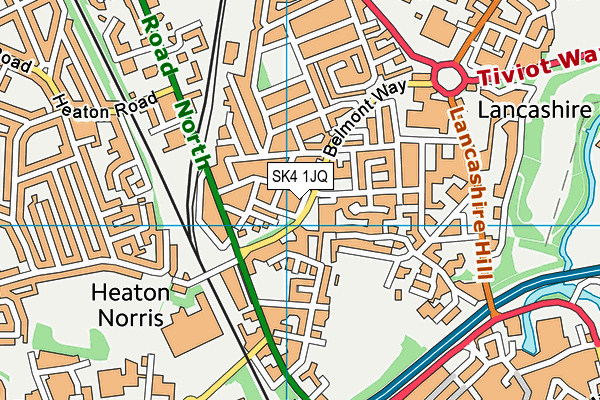 SK4 1JQ map - OS VectorMap District (Ordnance Survey) SK4 1JQ map - OS VectorMap District (Ordnance Survey)