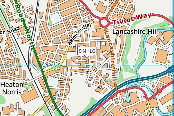 SK4 1LG map - OS VectorMap District (Ordnance Survey) SK4 1LG map - OS VectorMap District (Ordnance Survey)