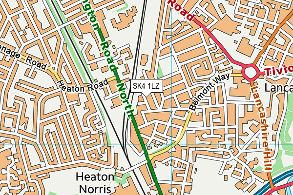 SK4 1LZ map - OS VectorMap District (Ordnance Survey) SK4 1LZ map - OS VectorMap District (Ordnance Survey)