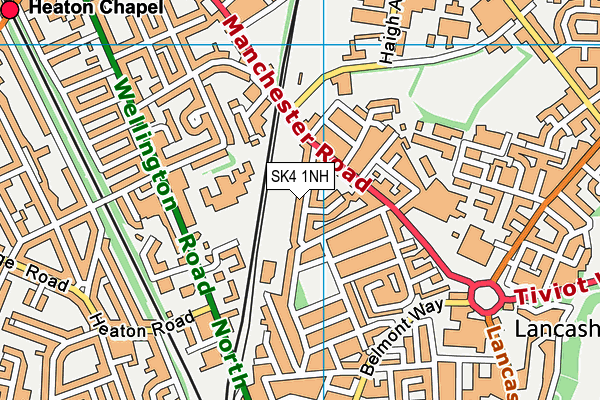 SK4 1NH map - OS VectorMap District (Ordnance Survey) SK4 1NH map - OS VectorMap District (Ordnance Survey)