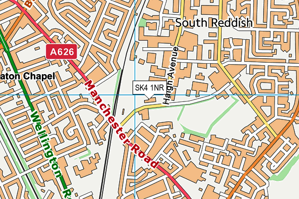 SK4 1NR map - OS VectorMap District (Ordnance Survey)