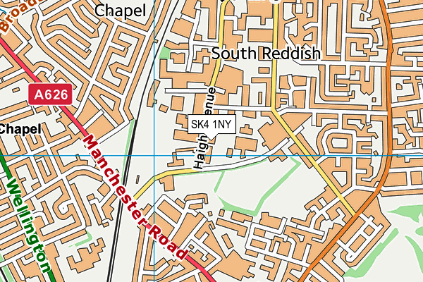 SK4 1NY map - OS VectorMap District (Ordnance Survey) SK4 1NY map - OS VectorMap District (Ordnance Survey)