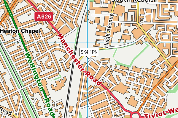 SK4 1PN map - OS VectorMap District (Ordnance Survey) SK4 1PN map - OS VectorMap District (Ordnance Survey)