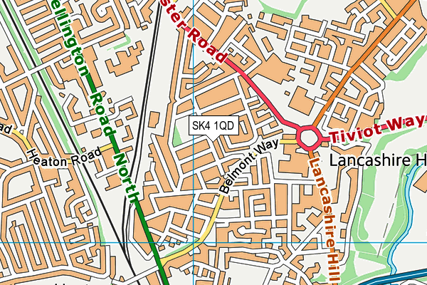 SK4 1QD map - OS VectorMap District (Ordnance Survey) SK4 1QD map - OS VectorMap District (Ordnance Survey)