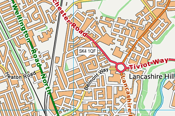 SK4 1QF map - OS VectorMap District (Ordnance Survey)