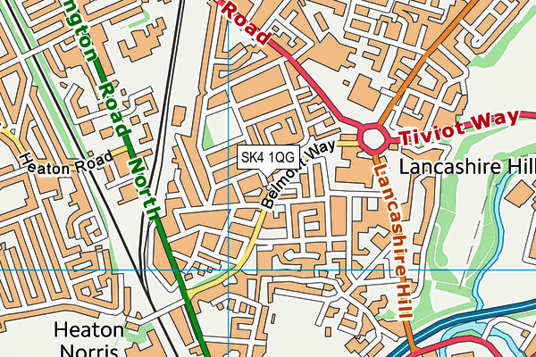 SK4 1QG map - OS VectorMap District (Ordnance Survey) SK4 1QG map - OS VectorMap District (Ordnance Survey)