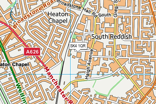 SK4 1QR map - OS VectorMap District (Ordnance Survey) SK4 1QR map - OS VectorMap District (Ordnance Survey)