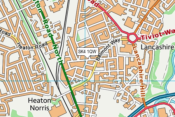 SK4 1QW map - OS VectorMap District (Ordnance Survey) SK4 1QW map - OS VectorMap District (Ordnance Survey)