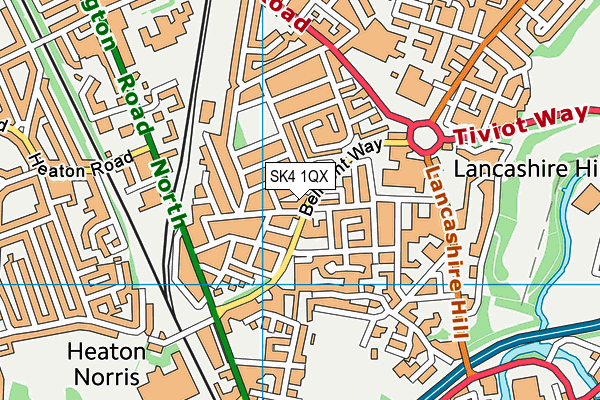 SK4 1QX map - OS VectorMap District (Ordnance Survey) SK4 1QX map - OS VectorMap District (Ordnance Survey)