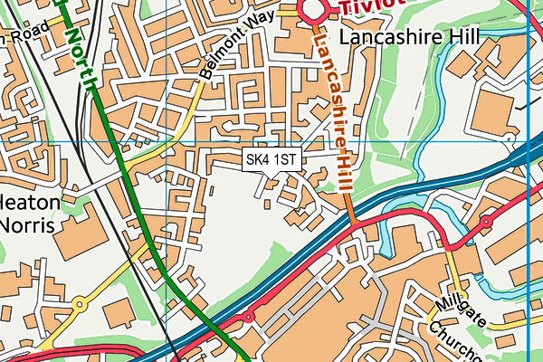 SK4 1ST map - OS VectorMap District (Ordnance Survey) SK4 1ST map - OS VectorMap District (Ordnance Survey)