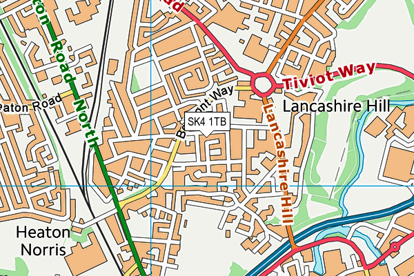 SK4 1TB map - OS VectorMap District (Ordnance Survey) SK4 1TB map - OS VectorMap District (Ordnance Survey)