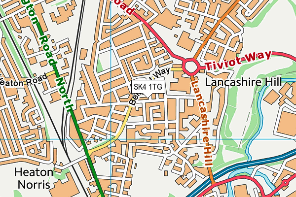 SK4 1TG map - OS VectorMap District (Ordnance Survey) SK4 1TG map - OS VectorMap District (Ordnance Survey)