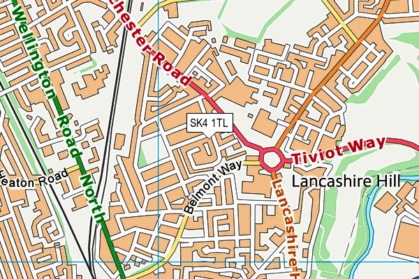 SK4 1TL map - OS VectorMap District (Ordnance Survey) SK4 1TL map - OS VectorMap District (Ordnance Survey)