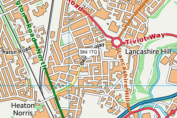 SK4 1TQ map - OS VectorMap District (Ordnance Survey) SK4 1TQ map - OS VectorMap District (Ordnance Survey)