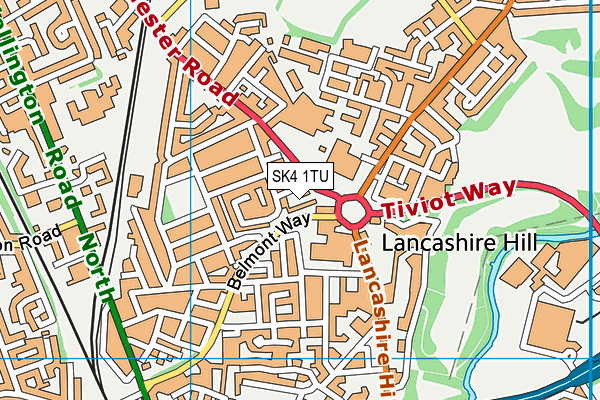 SK4 1TU map - OS VectorMap District (Ordnance Survey)