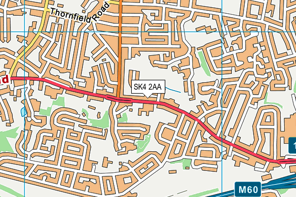 SK4 2AA map - OS VectorMap District (Ordnance Survey) SK4 2AA map - OS VectorMap District (Ordnance Survey)