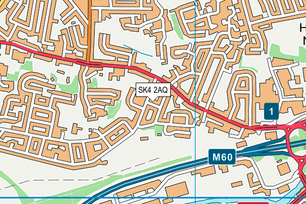 SK4 2AQ map - OS VectorMap District (Ordnance Survey) SK4 2AQ map - OS VectorMap District (Ordnance Survey)