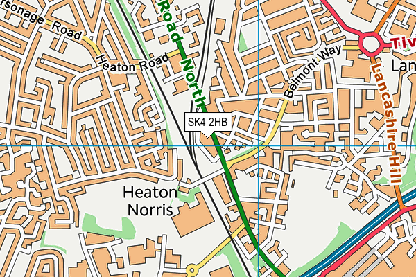 SK4 2HB map - OS VectorMap District (Ordnance Survey) SK4 2HB map - OS VectorMap District (Ordnance Survey)