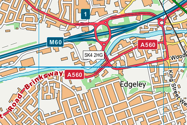 SK4 2HG map - OS VectorMap District (Ordnance Survey) SK4 2HG map - OS VectorMap District (Ordnance Survey)