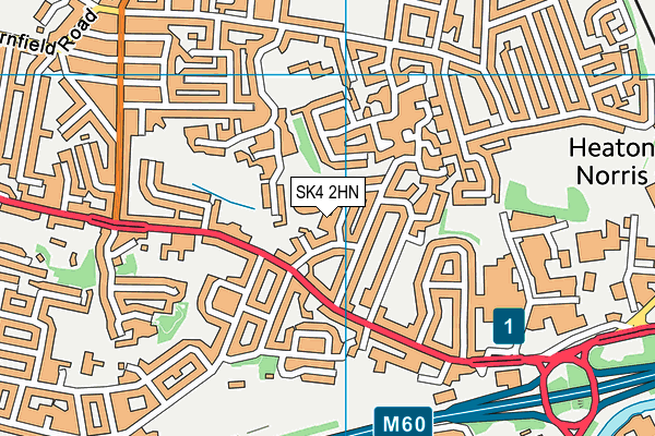 SK4 2HN map - OS VectorMap District (Ordnance Survey) SK4 2HN map - OS VectorMap District (Ordnance Survey)